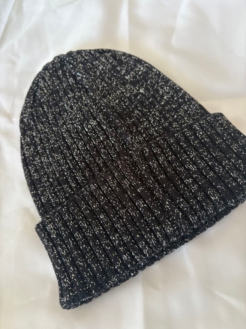 Supreme ニット帽 黒/白