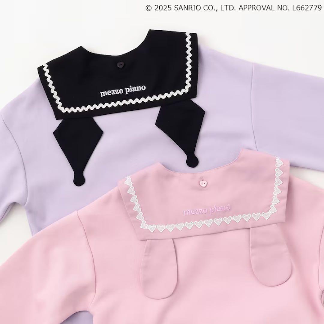 リ*す様 美品　メゾピアノ　マイメロディ　裾プリーツ2wayセーラーワンピース