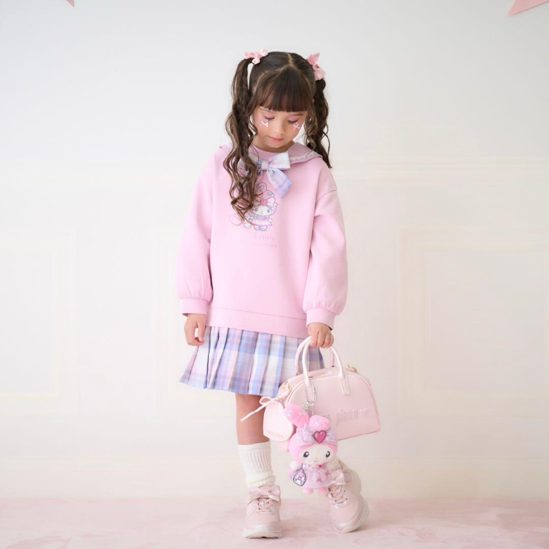 リ*す様 美品　メゾピアノ　マイメロディ　裾プリーツ2wayセーラーワンピース