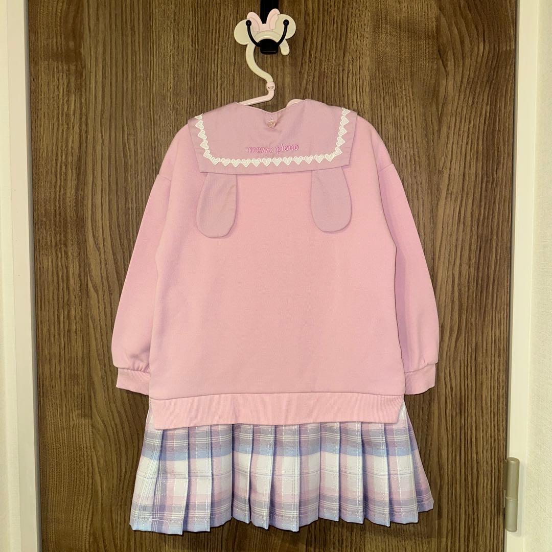 リ*す様 美品　メゾピアノ　マイメロディ　裾プリーツ2wayセーラーワンピース