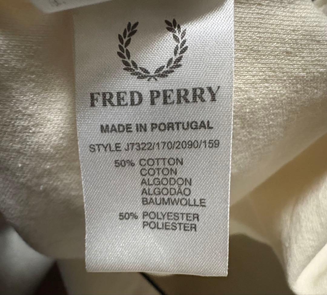 90s Fred Perryトラックジャケット M刺繍 vintageベージュ