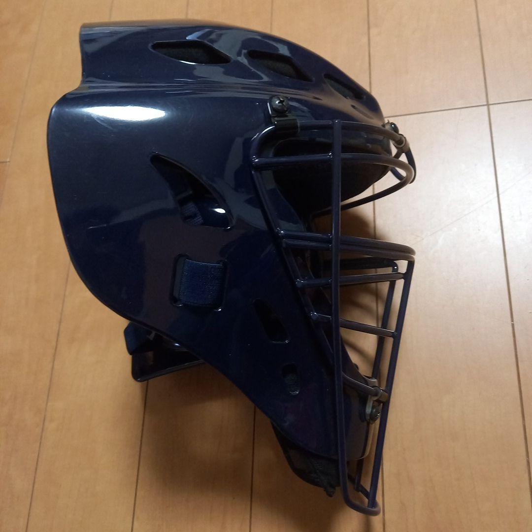 美品 HI-GOLD キャッチャーマスク ネイビー ホッケー型