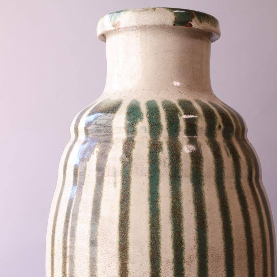 時代物 すだれ壺 約46.8cm