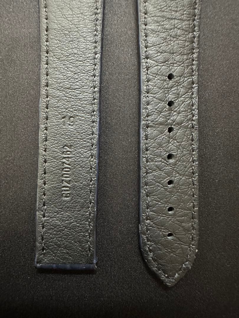 【純正品】OMEGA ネイビーアリゲーターレザーストラップ 19mm