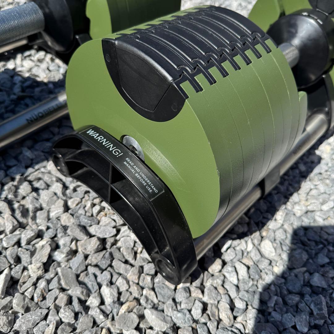 ①フレックスベル 32kg 可変式ダンベル カーキ