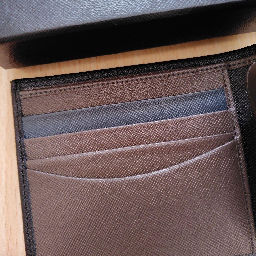 172. Paul Smith ブラック 二つ折り財布 箱付き