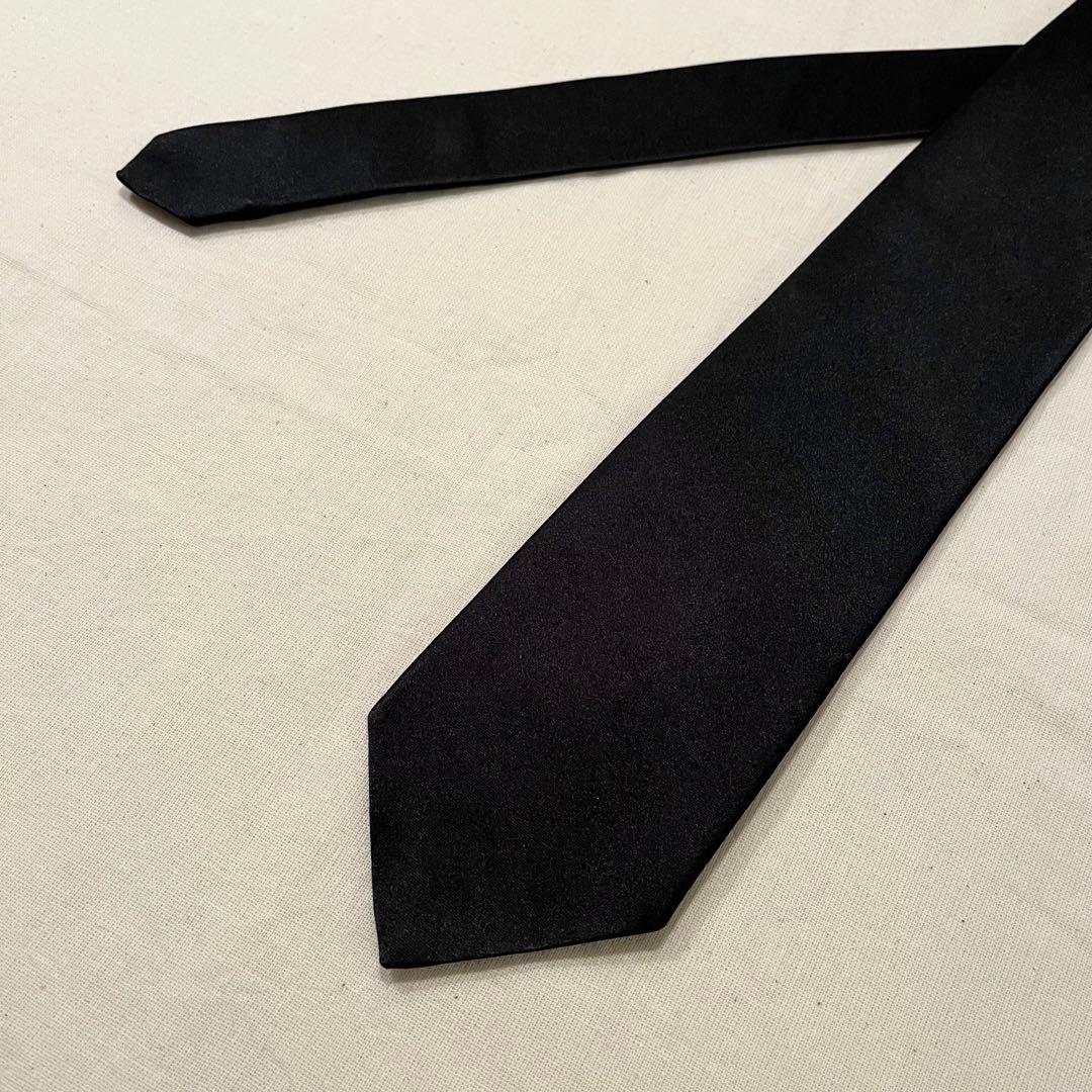 【超レア◆ソリッドブラック◆未使用級】ブルックスブラザーズ ネクタイ黒◆USA製
