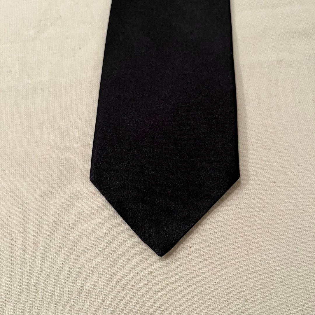 【超レア◆ソリッドブラック◆未使用級】ブルックスブラザーズ ネクタイ黒◆USA製