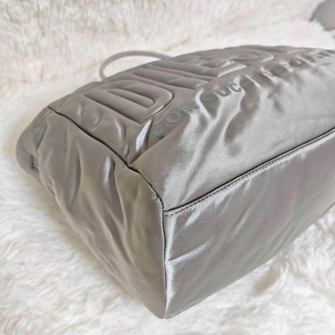 極美品✨DIESEL ナイロン トートバッグ グレー 2wayショルダー A4可