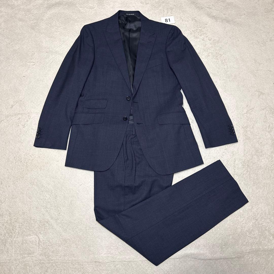 81 未使用　グリーンレーベル　スーツ　ネイビー　46 M 80 STRONA