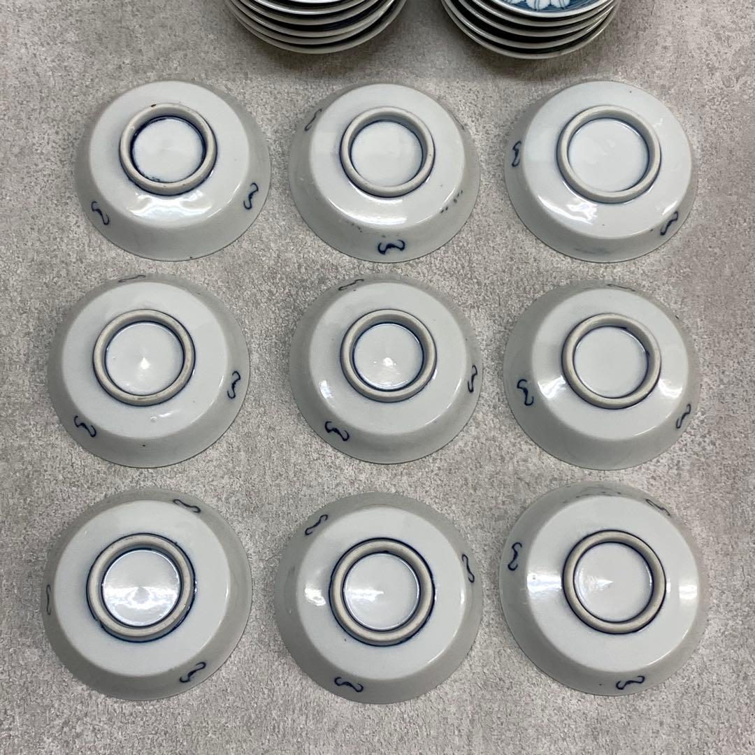 豆皿 18点 菊 染付 古皿 小皿 手塩皿 箸置き レトロ