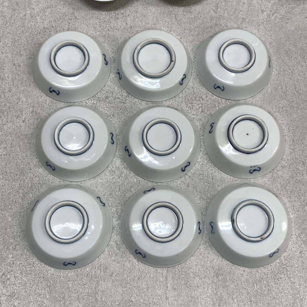 豆皿 18点 菊 染付 古皿 小皿 手塩皿 箸置き レトロ