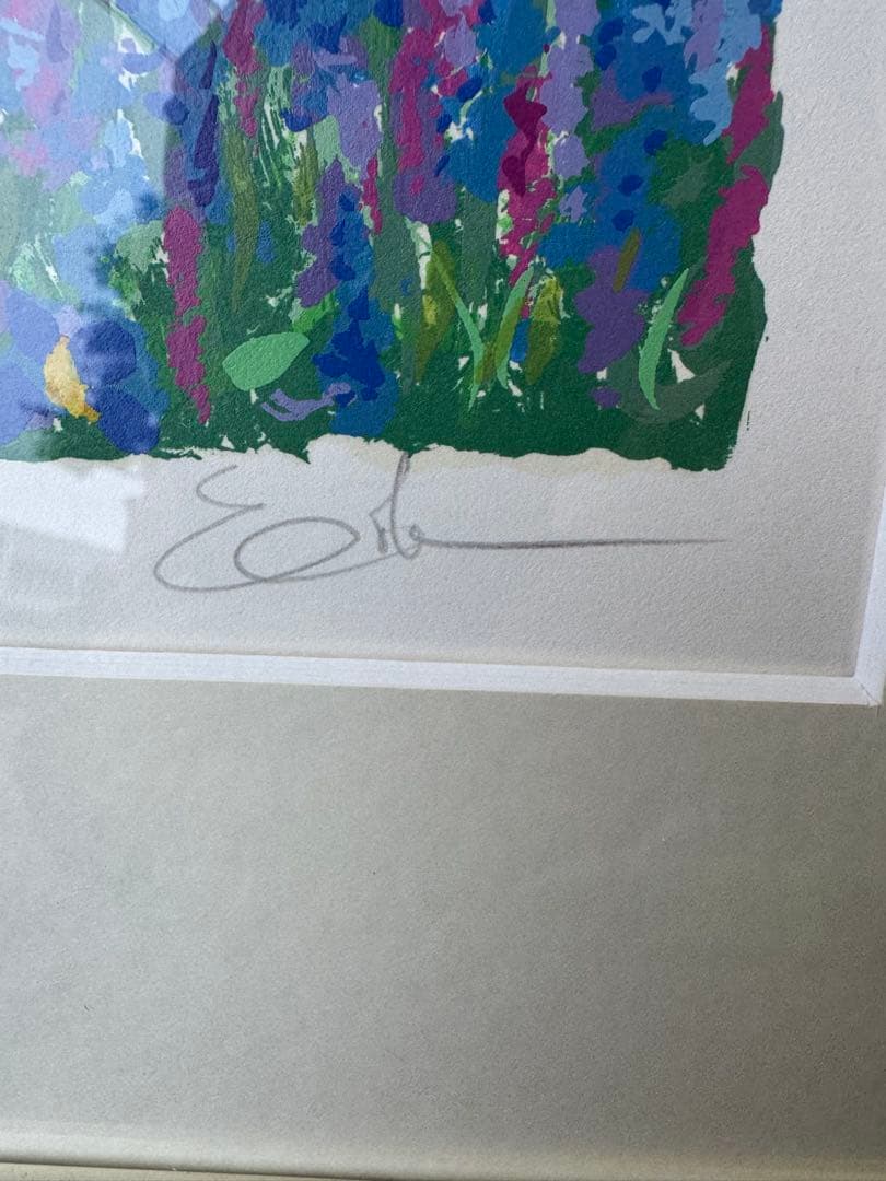 最終値下げ未使用 イーダ・ヴァリッキオ 絵画 【湖上のヨット】 シルクスクリーン