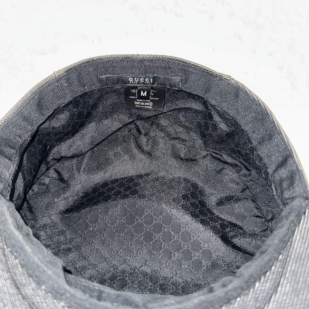 GUCCI グッチ　ブラック ハンチング　ハット　帽子　希少