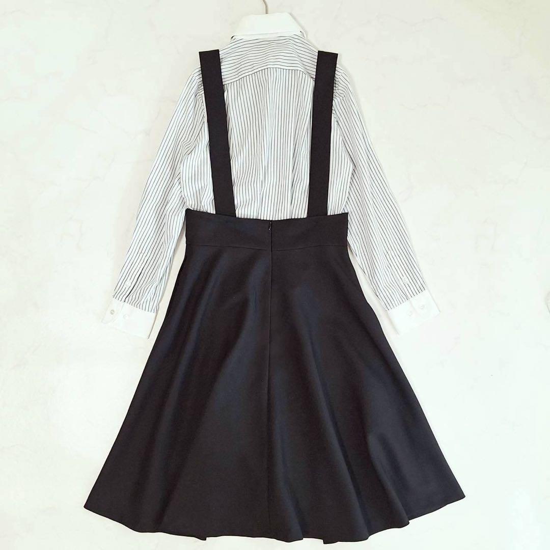 B2100 アリサナ スーツ 卒業式 黒 ロングスカート セットアップ 165