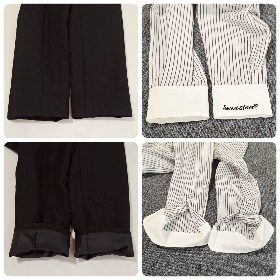 B2100 アリサナ スーツ 卒業式 黒 ロングスカート セットアップ 165