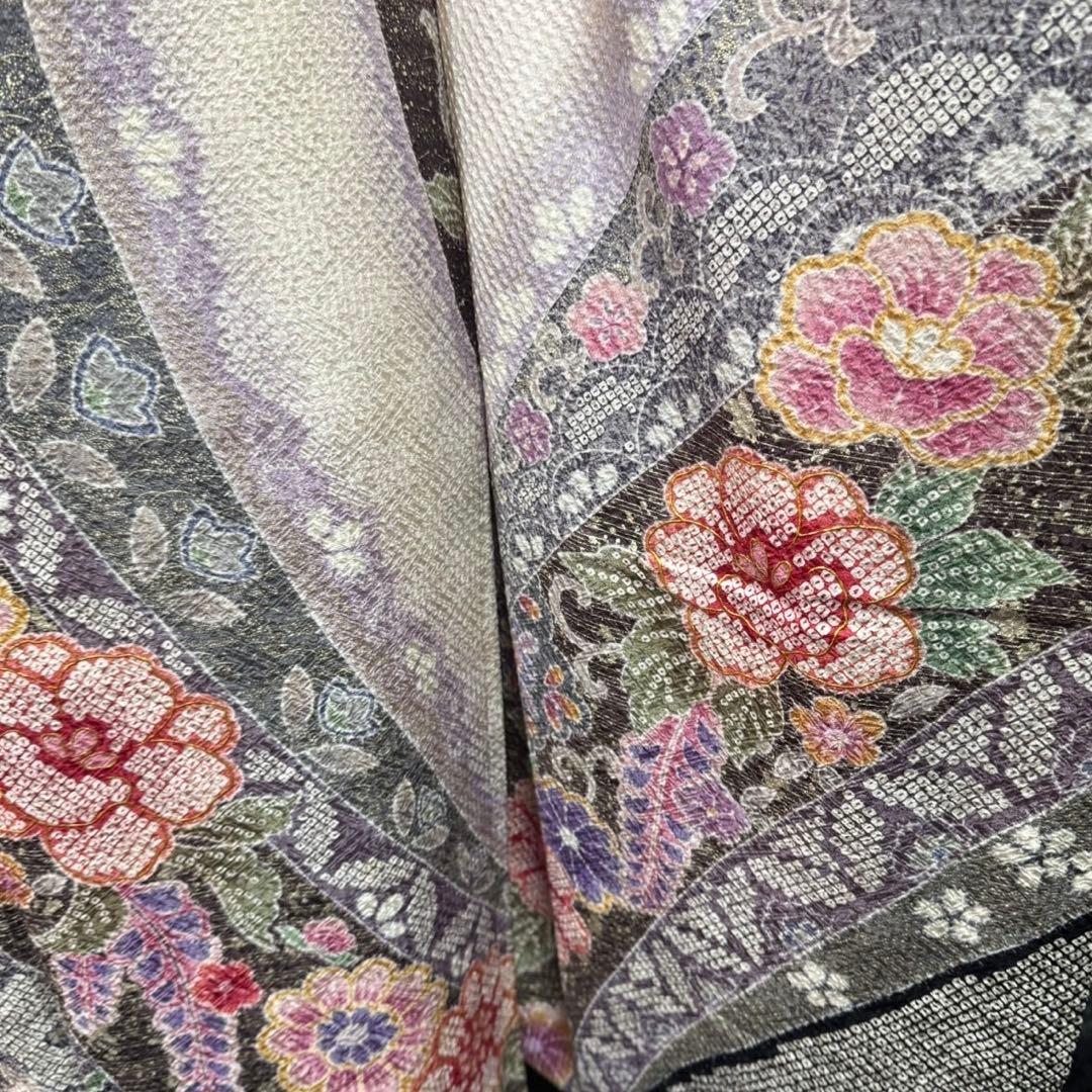 総絞り　本絞り　熨斗　友禅　金彩　白地　ガード加工　フルセット　振袖　振り袖