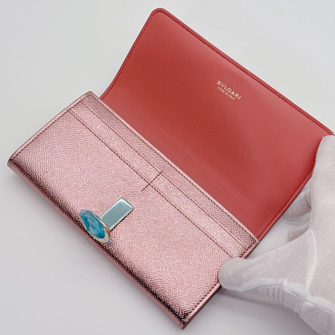 未使用✨ BVLGARI ブルガリ ロゴクリップ ローズゴールド 長財布