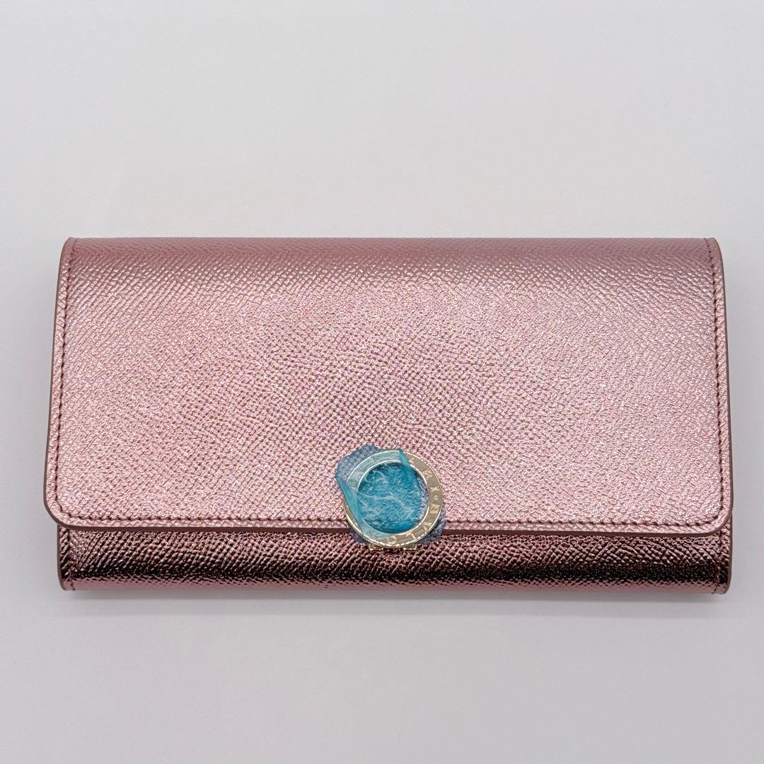 未使用✨ BVLGARI ブルガリ ロゴクリップ ローズゴールド 長財布