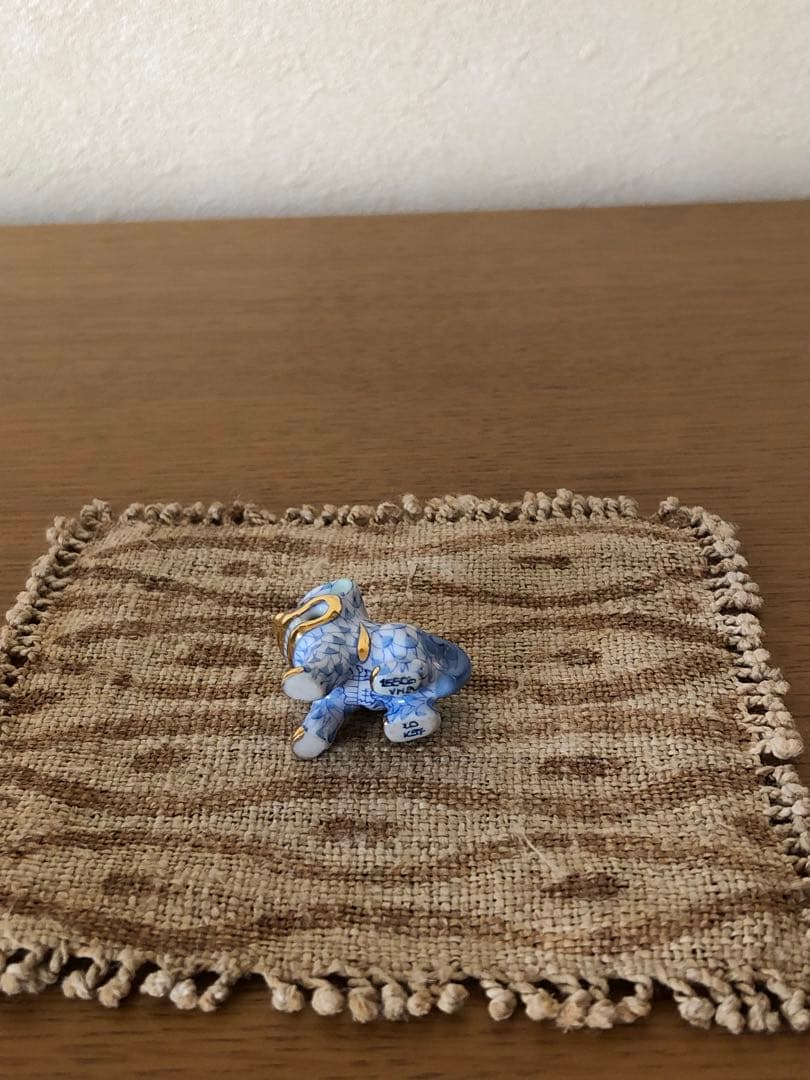 ヘレンド　ペンダントトップ　狛犬