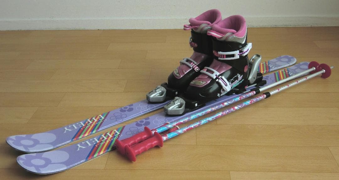 ■■送料無料■BXB＋Hart■子供用スキー4点セット■118/22■WAX済■