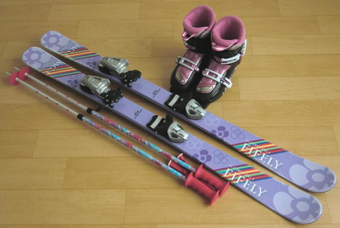 ■■送料無料■BXB＋Hart■子供用スキー4点セット■118/22■WAX済■