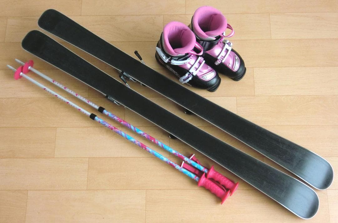 ■■送料無料■BXB＋Hart■子供用スキー4点セット■118/22■WAX済■