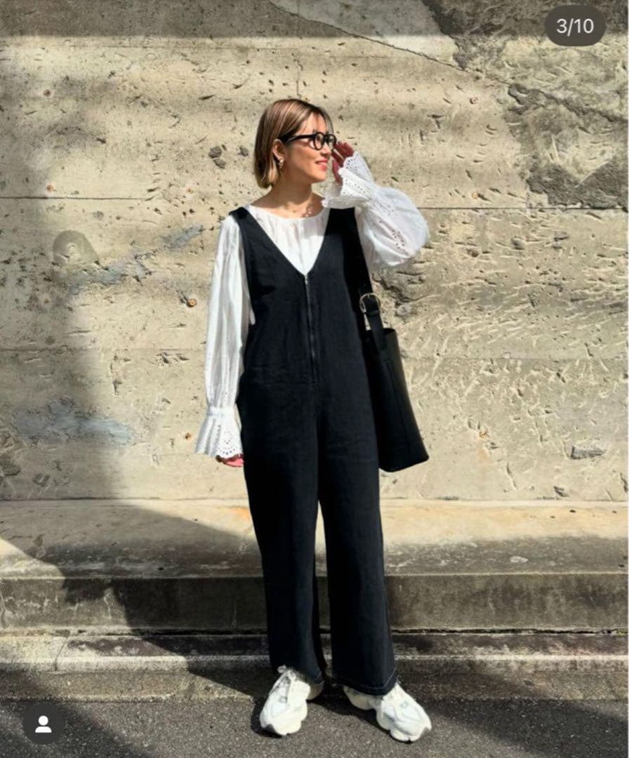 最終値下げ！o0u. サロペットブラック 新品タグ付き　サイズS