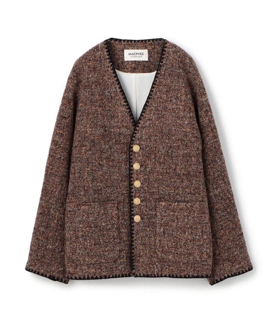 今季　MACPHEE スライバージャージー Vカラージャケット