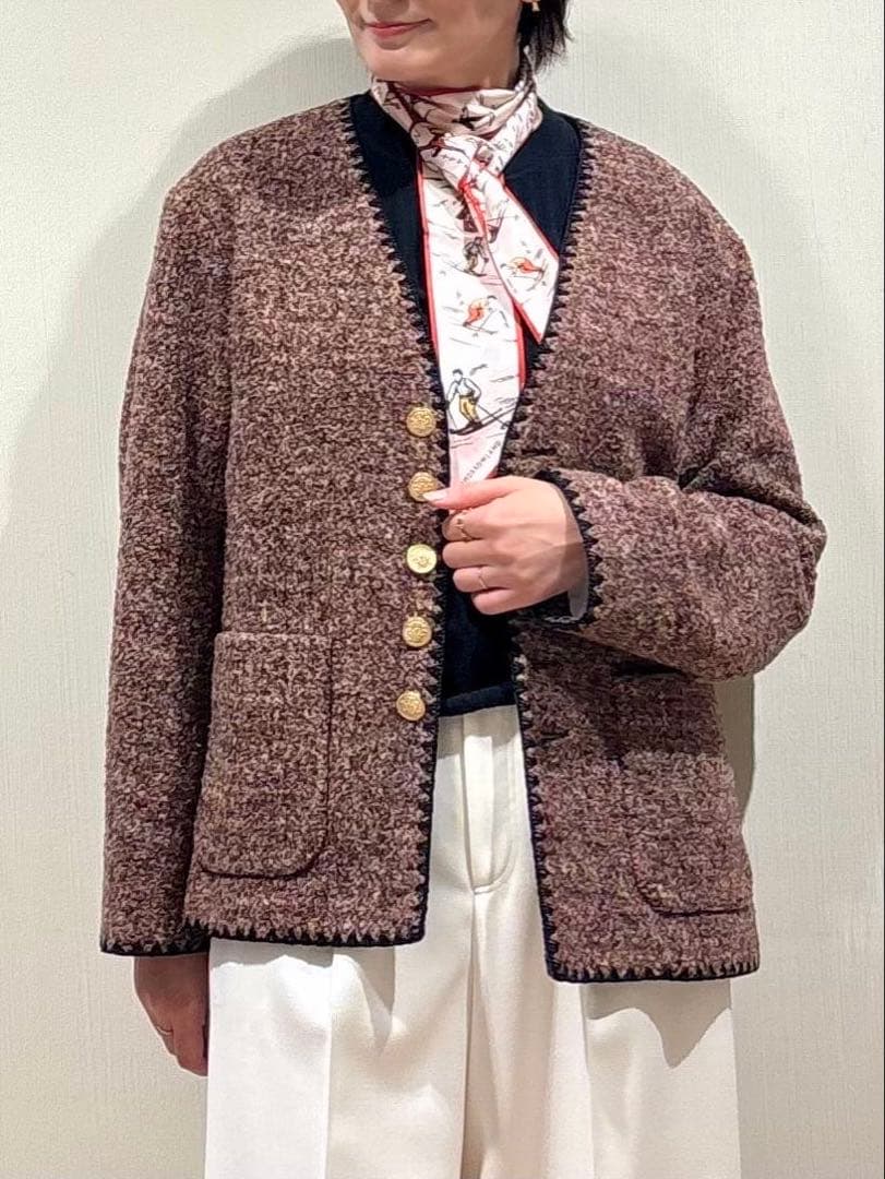 今季　MACPHEE スライバージャージー Vカラージャケット