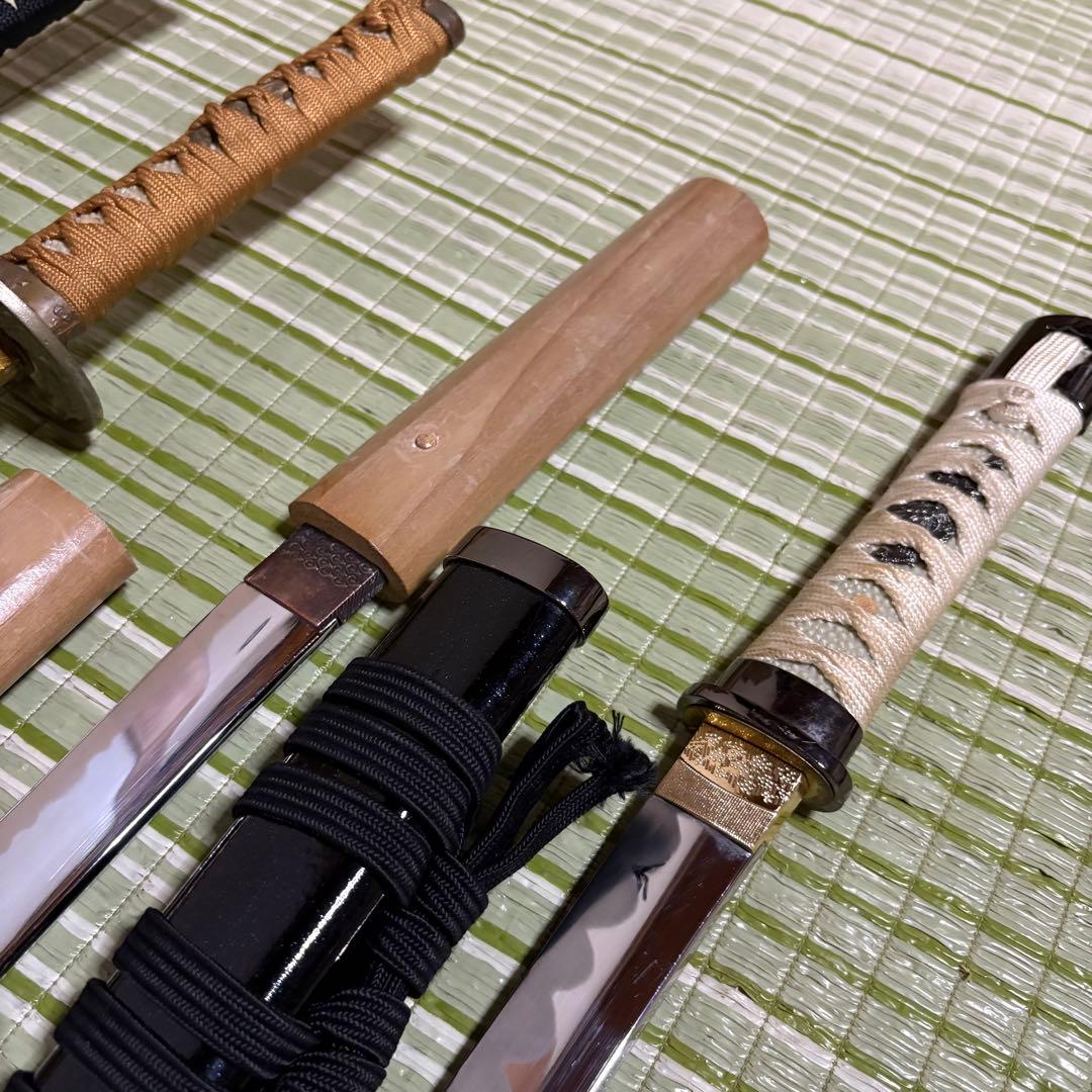 模造刀　模擬刀　武士　侍　伝統工芸　剣　ソード　太刀　小太刀　鞘　鍔　5本セット