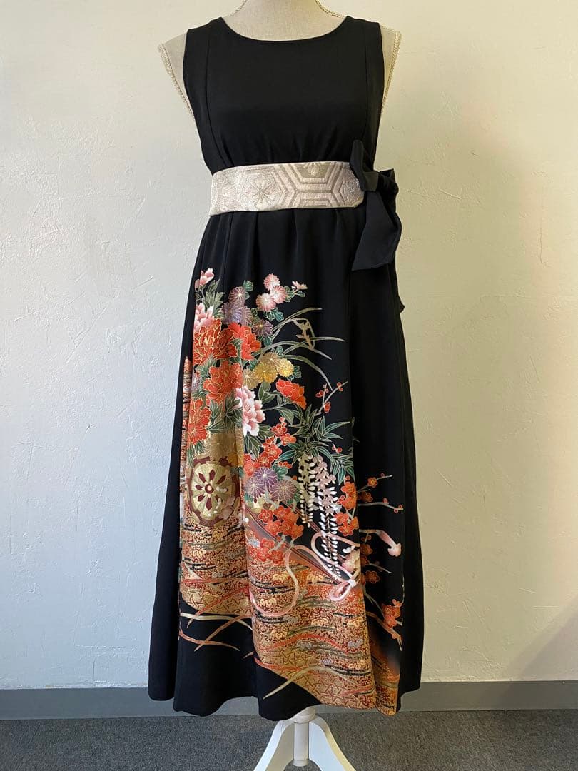 3221 着物　留袖　リメイク　ドレス　ワンピース