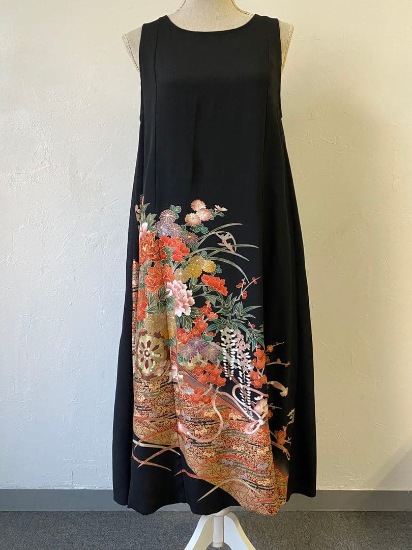 3221 着物　留袖　リメイク　ドレス　ワンピース