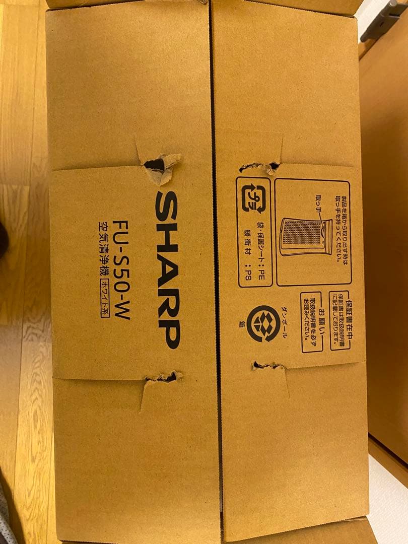 【新品】SHARP シャープ 空気清浄機 FU-S50-W