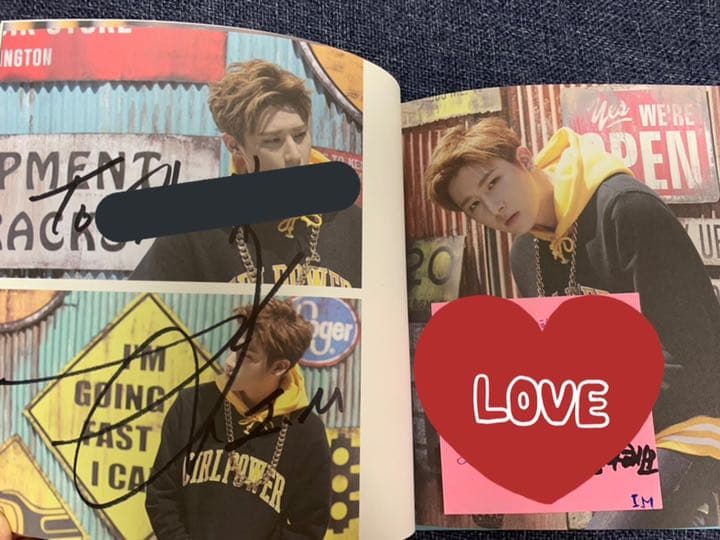 MONSTA X RUSH メンバー全員サイン入りアルバム