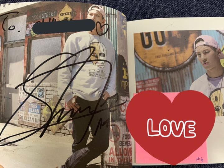 MONSTA X RUSH メンバー全員サイン入りアルバム