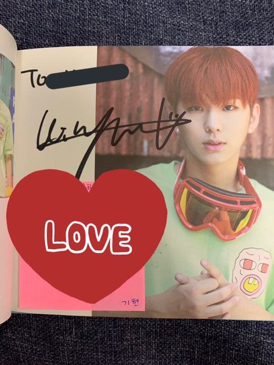 MONSTA X RUSH メンバー全員サイン入りアルバム