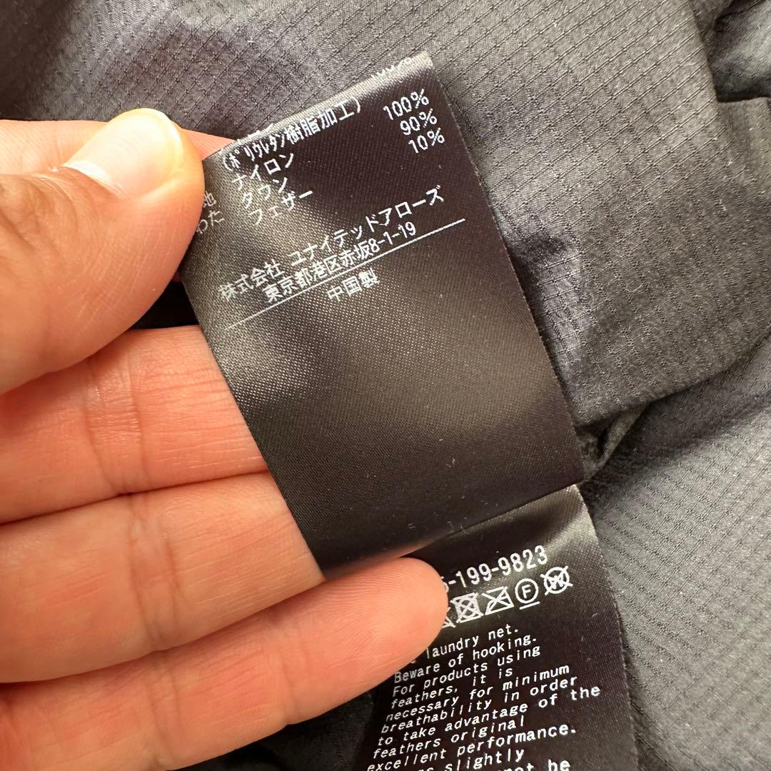 ＜H＞NYLON DOWN VEST/ダウンベスト M ブラック