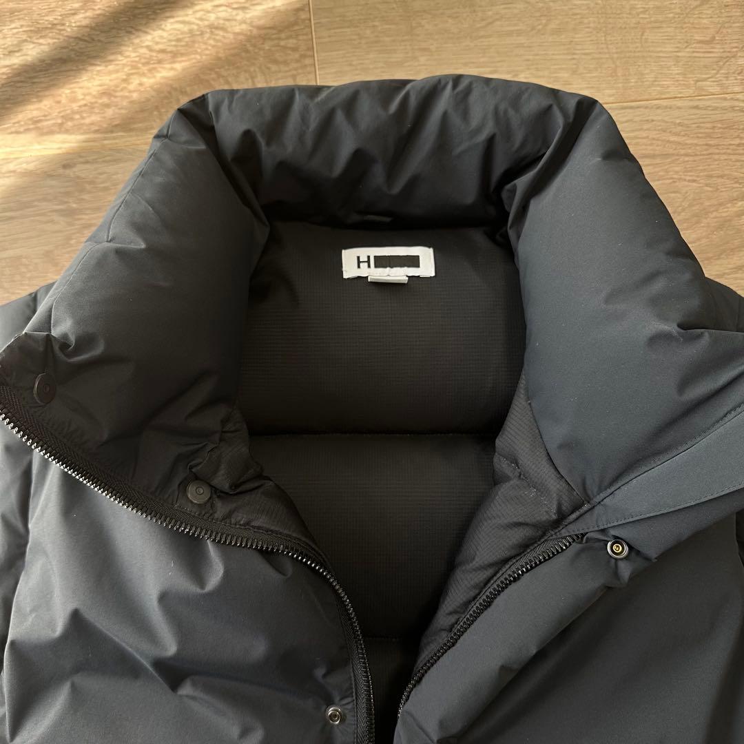 ＜H＞NYLON DOWN VEST/ダウンベスト M ブラック