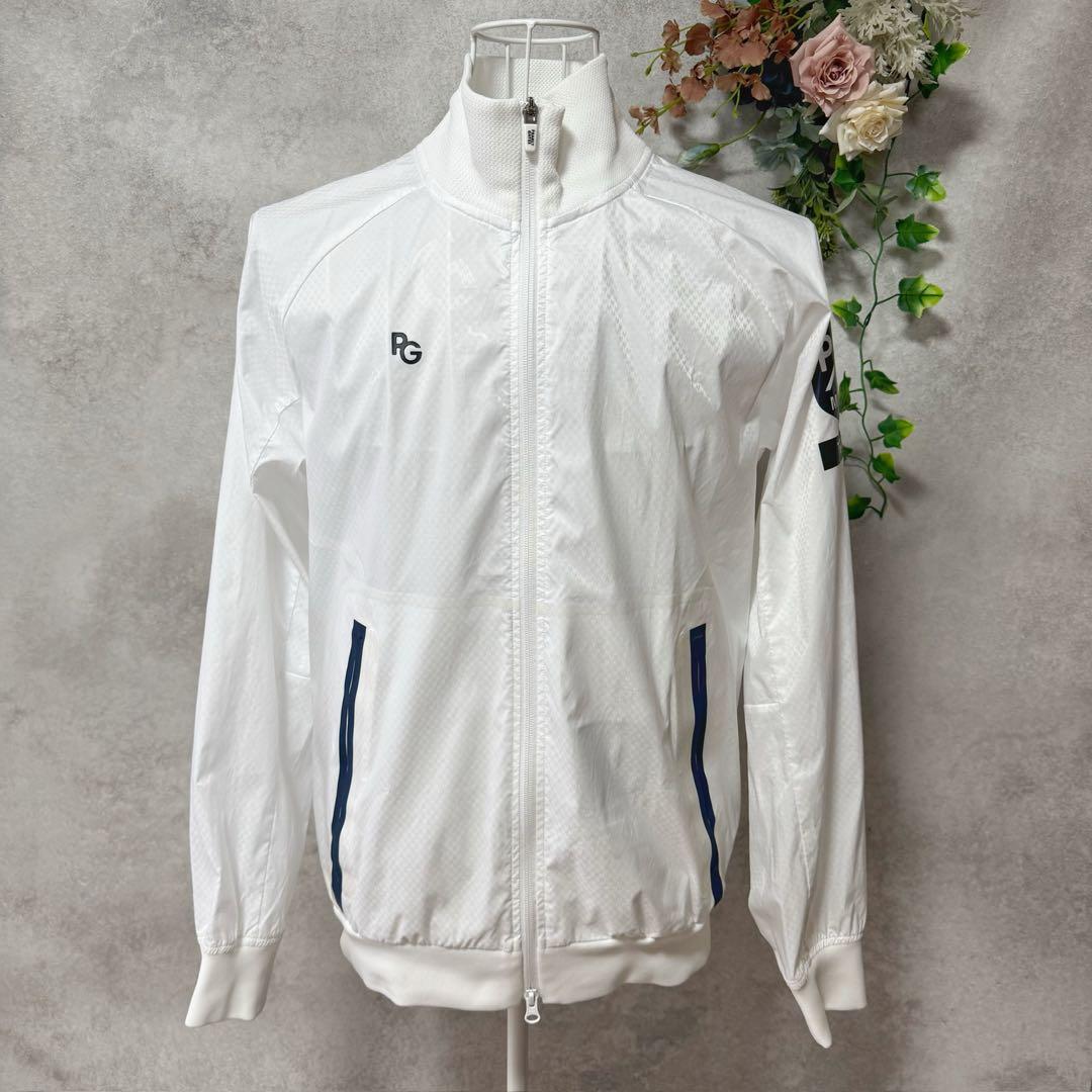 パーリーゲイツ　ナイロンジャケット　ホワイト　ゴルフウェア