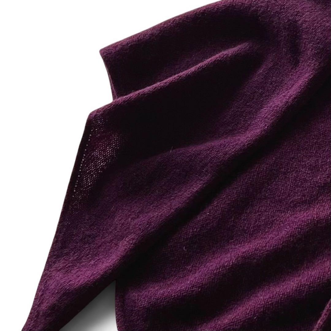 【美品】Johnstons/トライアングルマフラー/カシミア100%