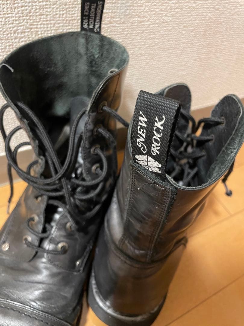 NEW ROCK ハイカットレザーブーツ