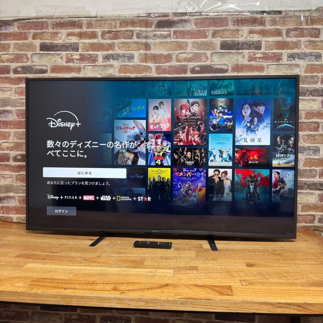 SONY 55V型 4K チューナーレス 液晶テレビ BRAVIA 動画アプリ○