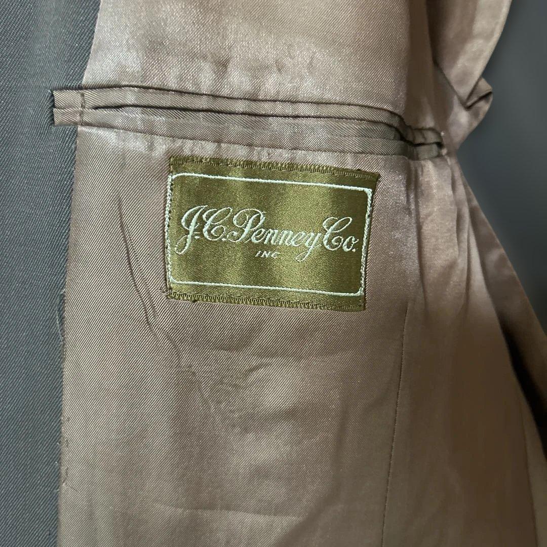 40s〜50s J.CPenney ウールギャバ　テーラードジャケット　ダブル