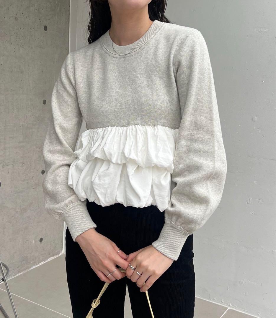 CAPRICIEUX LE'MAGE バルーンティアードプルオーバー タグ付き