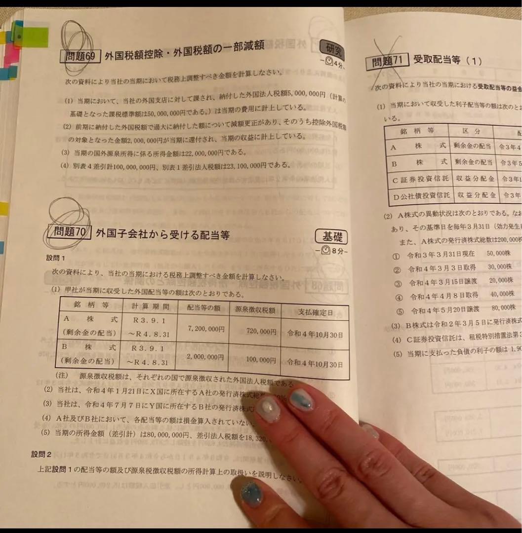 TAC税理士講座　22年目標法人税法　基礎マスター上級コース教材
