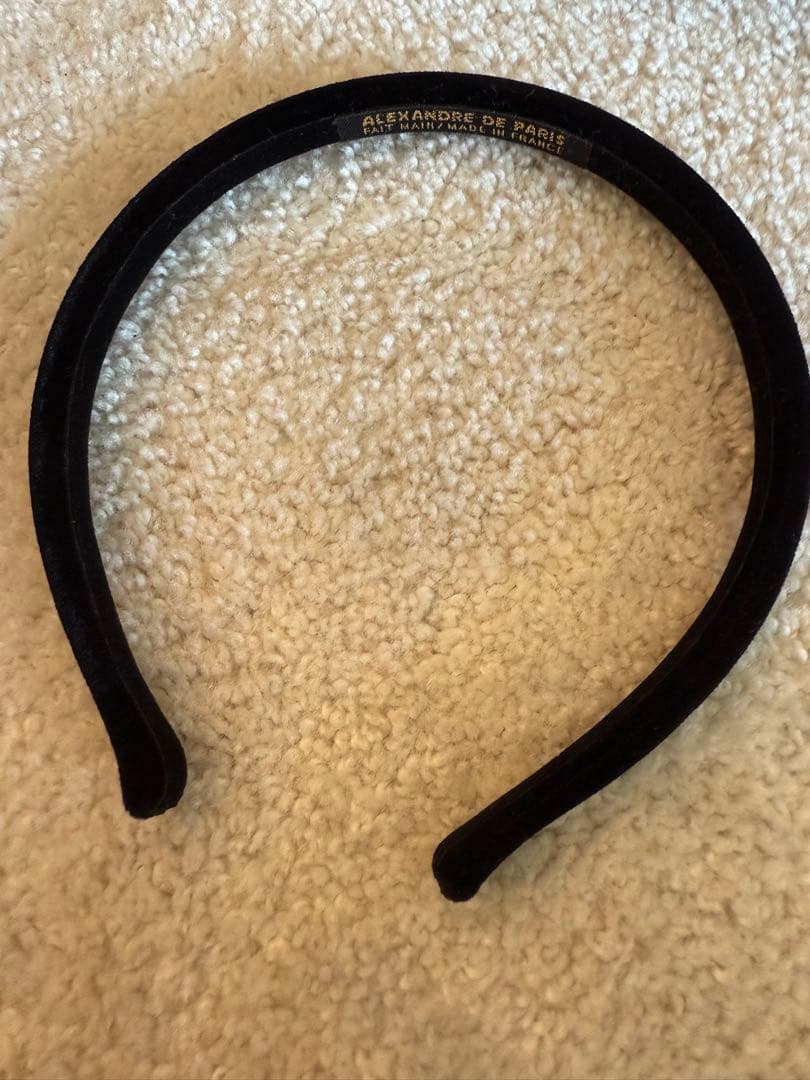 ALEXANDRE DE PARIS ブラックヘアバンド