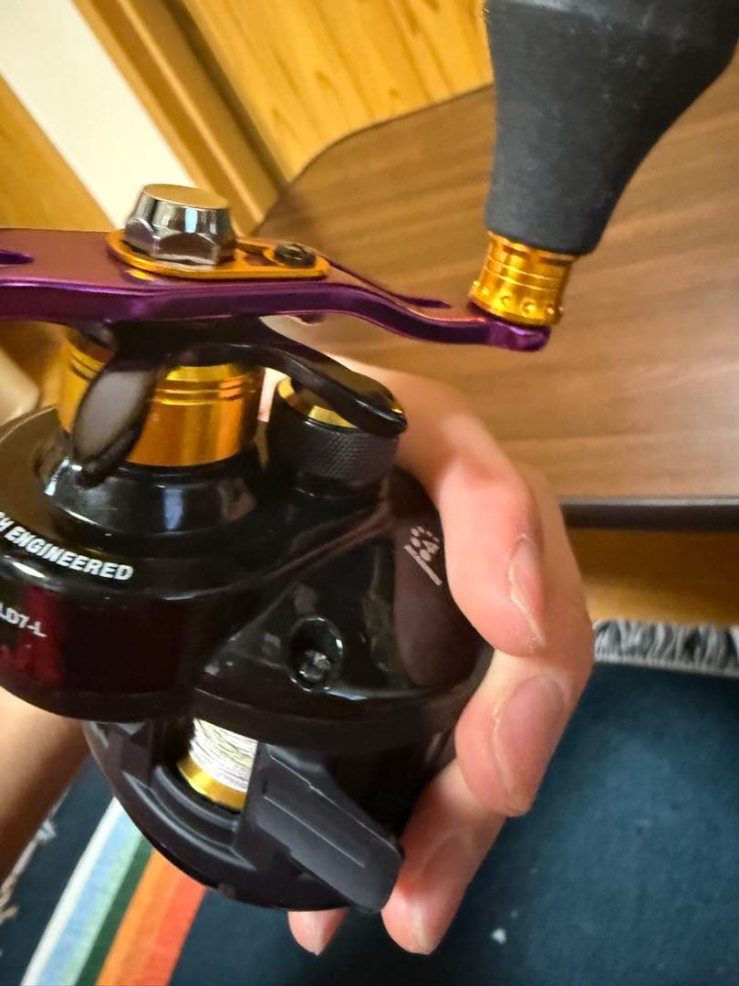 OCEANFIELD 7タコ釣り用ベイトリール 収納袋付き