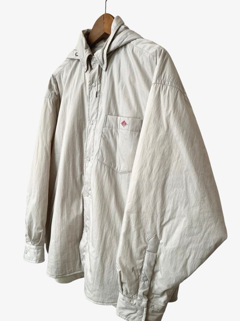 ダントン　インサレーション　フードシャツジャケット　アイボリー　36