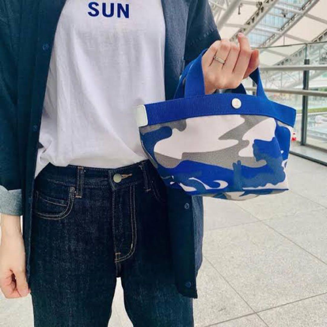 【専用】エルベシャプリエ　701FB カモフラージュグリブルー×グリ×ブラン